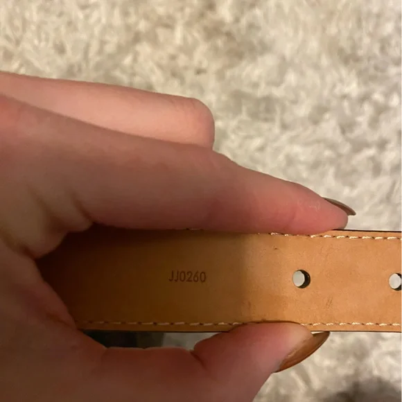 Louis Vuitton Dark Brown Monogram Belt with Gold Buckle - Picture 5 of 9